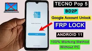 ALL Tecno Pop 5 Frp Lock Remove, Pop 5 Frp Bypass, Tecno Pop 5 Google Account Lock Easiest Way 2023