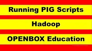 Running PIG Scripts - Hadoop 