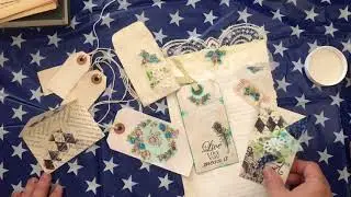Material, Lace & Mod Podge embellishments - junk journal everyday | dearjuliejulie