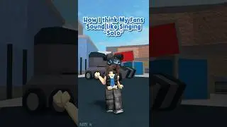 How I think MY FANS sound like singing SOLO 😍✨🔥 #roblox #trending #mm2 #shorts