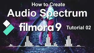 How to create audio spectrum in filmora | Create Audio Visualizer with 20+ modern & Elegant template