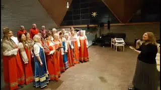 ⬇️НАД РЕКОЙ ПТИЦА БЕЛАЯ ЛЕТЕЛА  - хор 