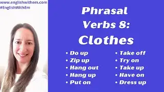 PHRASAL VERBS about CLOTHES [English Vocabulary]