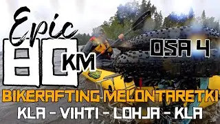 Eeppinen 80km Bikerafting - melontaseikkailu Karkkila - Vihti - Lohja - Karkkila - osa 4/4