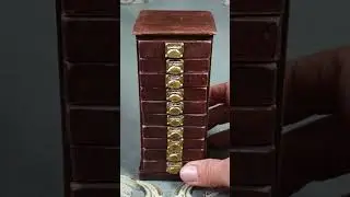 MAKE This MINIATURE Collectors Cabinet #MiniatureCabinet #CabinetOfCuriosities #Miniatures