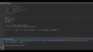 Count how many times same number repeat in range - Python