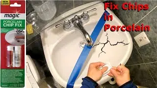 How to fix a crack in a porcelain sink