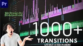 1000 Premiere Pro Transitions | Motion Design Presets | Resizable
