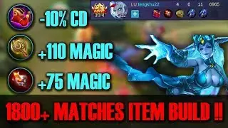 Eudora 1800+ Matches ITEM BUILD!! HAVE YOU EVER TRY THIS BUILD? MVP GAMEPLAY! MOBILE LEGENDS!