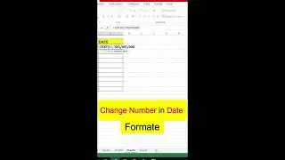 Change number in date format | Excel formulas | Text Function
