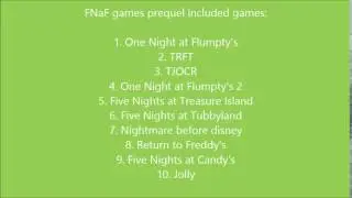 Top 10 Fnaf Fan games prequel games (List)