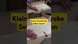 Garderobe selber bauen. Klein, Günstig, Gut #holzarbeiten #diy #wood