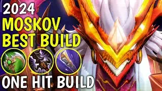 MOSKOV BEST BUILD 2024 | TOP 1 GLOBAL MOSKOV BUILD AND EMBLEM | MOSKOV ALL STAR SKIN GAMEPLAY