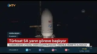 TÜRKSAT 5A GÖREVE BAŞLIYOR