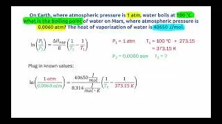 Chemistry: The Clausius-Clapeyron Equation (Part 1)