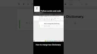 || How to Merge Two Dictionary || Python Tips and Tricks ||