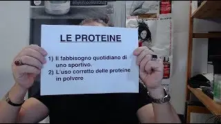 WNC2: LE PROTEINE Il fabbisogno quotidiano dello sportivo  L'uso corretto delle proteine in polvere.