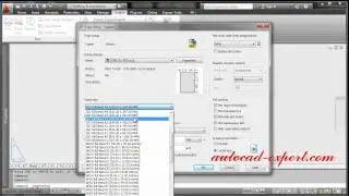 How to use command Page setup manager in autocad