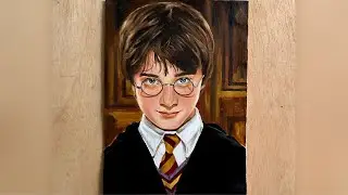 Harry Potter | Oil Painting | 4/4  #foryou #oil painting #howtopaint