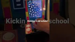 Sometimes all you need is a drink and old school gaming. Ms. PacMan!!!