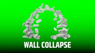 WALL COLLAPSE || EFFECT || CHROMA KEY || GREEN SCREEN || CONTENT FOR CREATORS
