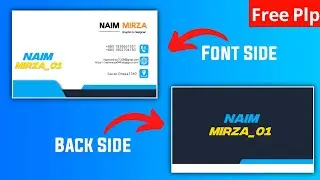 Visiting card free plp in pixellab l Pixellab tutorial l Naim Mirza_01 l
