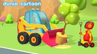 leo's cars 2 the truck for kids, truck pemadam, mobil penjual es krim, tractor mini