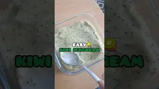 20sec 🥝 ice cream recipe 🍦!!   