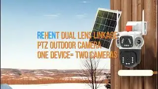 Rehent #ICAM365 App 2MP+2MP Dual Lens Solar Battery Camera #wificamera #securitycamera #dualview