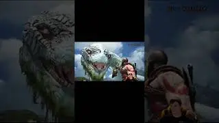 god of war говорящая голова дует в рог и змея тоже разговаривает
