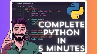 🐍 LEARN PYTHON UNDER 5 MINUTES !!!😱🚀💻 #python #coding #programming