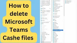 How to simple clear the teams cache | reset Microsoft teams cache folder