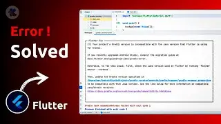 Your Gradle is Incompatible with Java Version Error in Flutter - Solution (Hindi)