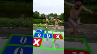 The TIC TAC TOE Drop 🎯 VS #spiderman #hulk #shorts