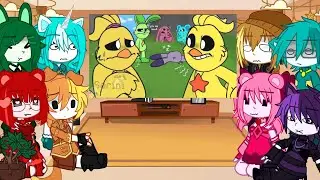 Smiling Critters Poppy Playtime Ch.3 React To Smiling Critters Meet Frowning Ver Themselves I Naomi🐰