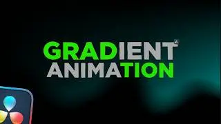 Gradient Animation in Davinci Resolve | Full Tutorial |