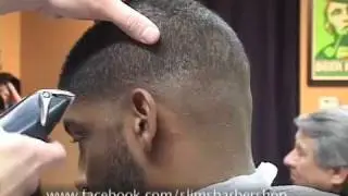Bald Fade, sides low, back medium