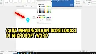 BEGINI CARA MEMUNCULLKAN IKON LOKASI DI WORD