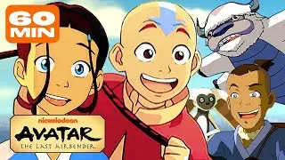 1 Hour of Aang & Katara's BFF Moments! w/ Sokka, Appa & Momo | Avatar: The Last Airbender