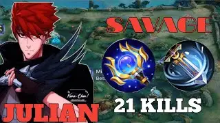 JULIAN TRUE DAMAGE BUILD | O.P SAVAGE GAMEPLAY | BEST BUILD 2024 |