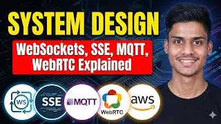 15. How Real-Time Communication Works in System Design | WebSockets, SSE, MQTT, WebRTC Explained