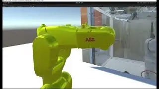 VR Control of ABB 1200 Robot | Up and Down movement