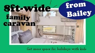 Ultimate Family Freedom: Spacious 8ft Wide Caravan with Bunks and Fixed Bed!
