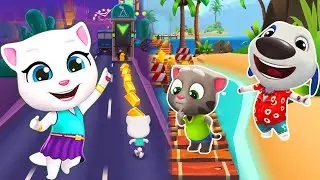 💥 Las Vegas Rumble! Talking Tom vs Neon Angela vs Hawaiian Hank 💥