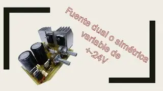 Como hacer fuente simetrica o dual variable de + - 24v a 3A.