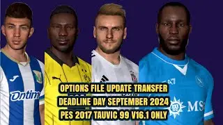 PES 2017 OPTIONS FILE UPDATE TRANSFER T99 V16.1 ONLY