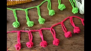 Pimpollos como guirnalda o festón ( Técnicas y crochet )