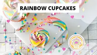 Rainbow Cupcakes ! Arcoíris 🌈 #rainbowcupcakes #cupcakes