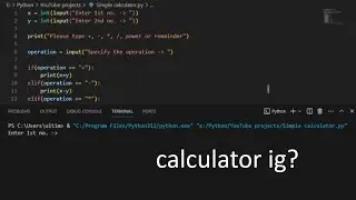 Making a simple calculator in Python!