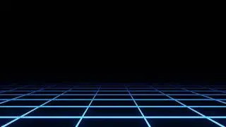 Synthwave Grid Background Video, Blue Neon Retro 80s Loop Motion Background | Free Stock Footage